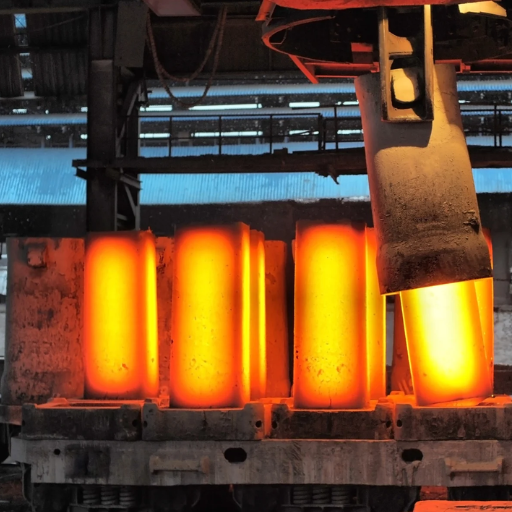 What is the typical melting point range for steel