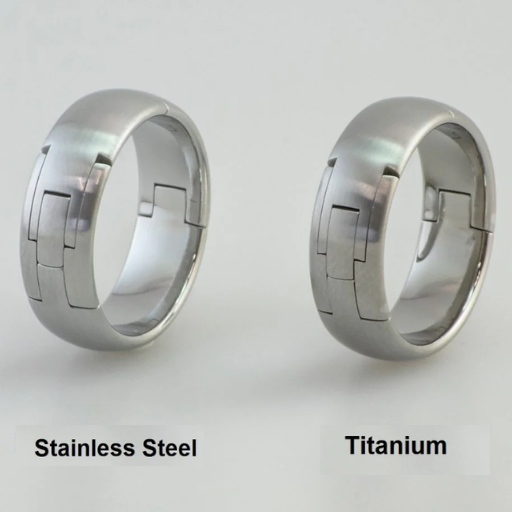 What are the Color Differences Between Titanium and Stainless Steel?